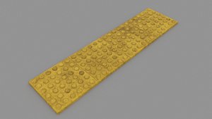 3D braille paving block model