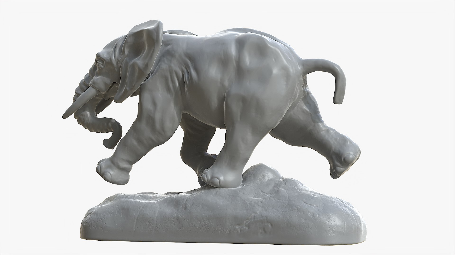 Printable Running Elephant 3D Model - TurboSquid 1924671
