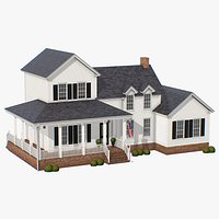Realistic American City House 002