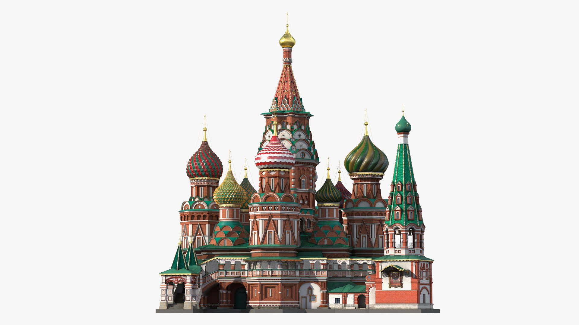 Saint Basils Cathedral Moscow 3D model preview