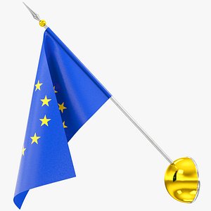 Flag of Europe V10 3D model