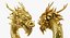 Golden Chinese Dragon Zodiac Sign
