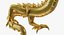 Golden Chinese Dragon Zodiac Sign