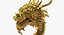 Golden Chinese Dragon Zodiac Sign