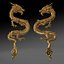 Golden Chinese Dragon Zodiac Sign