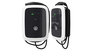 Volkswagen electric vehicle charging station 3D model