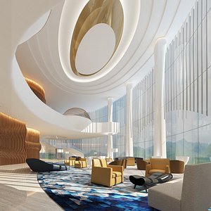 3D The Hotel Lobby 7