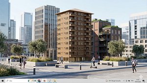 Modern Apartment Building Exterior