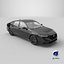 3D Black Honda Accord 2025 model