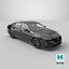 3D Black Honda Accord 2025 model
