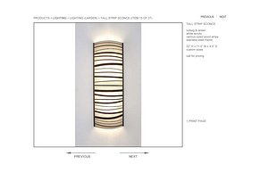 hudson tall strip sconce 3d obj