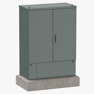 3D Telephone Utility Box Clean and Dirty