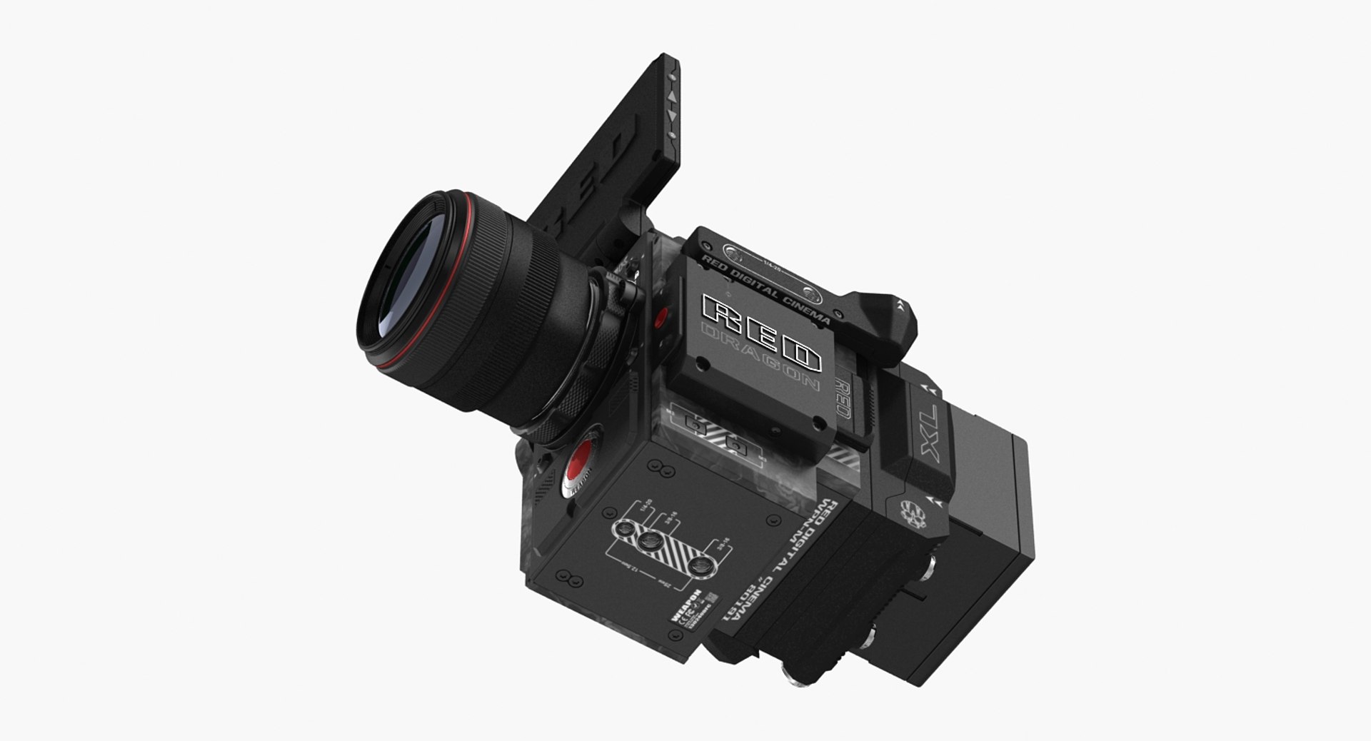 3d Model Movie Camera Red Weapon