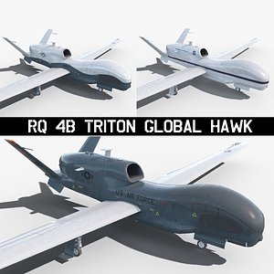 RQ-4B Global Hawk 3in1 3D model
