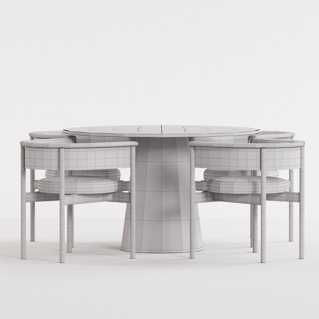 Dinning Set 08 3D Model - TurboSquid 2174715
