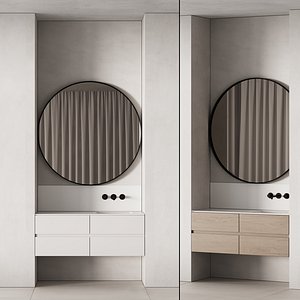 546 bathroom furniture 13 niche zone with round mirror