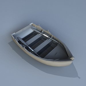 small boat 3d model