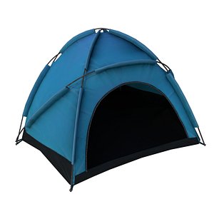 3D model camping tent