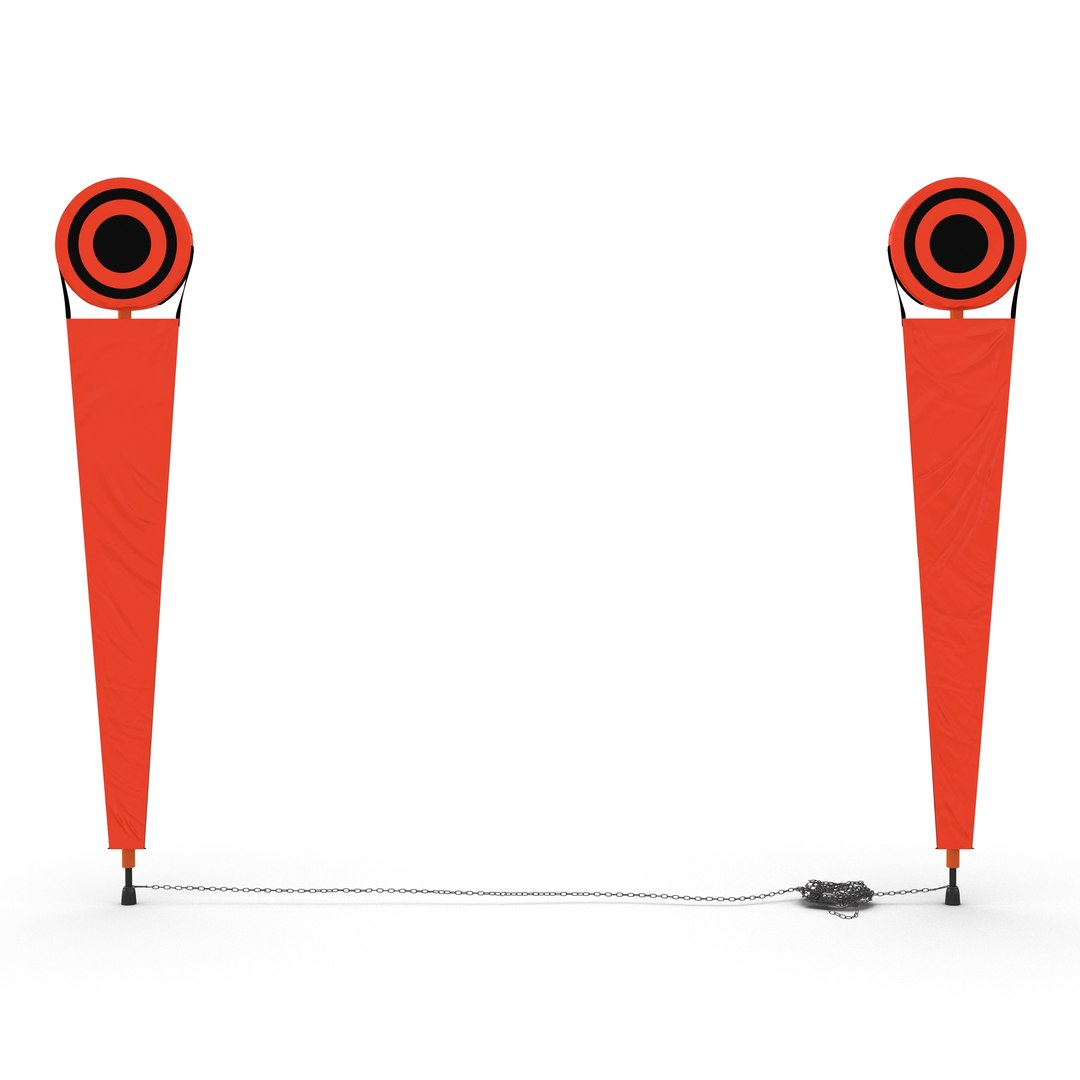 Football Down Marker Rigged 3D Model 3D model preview