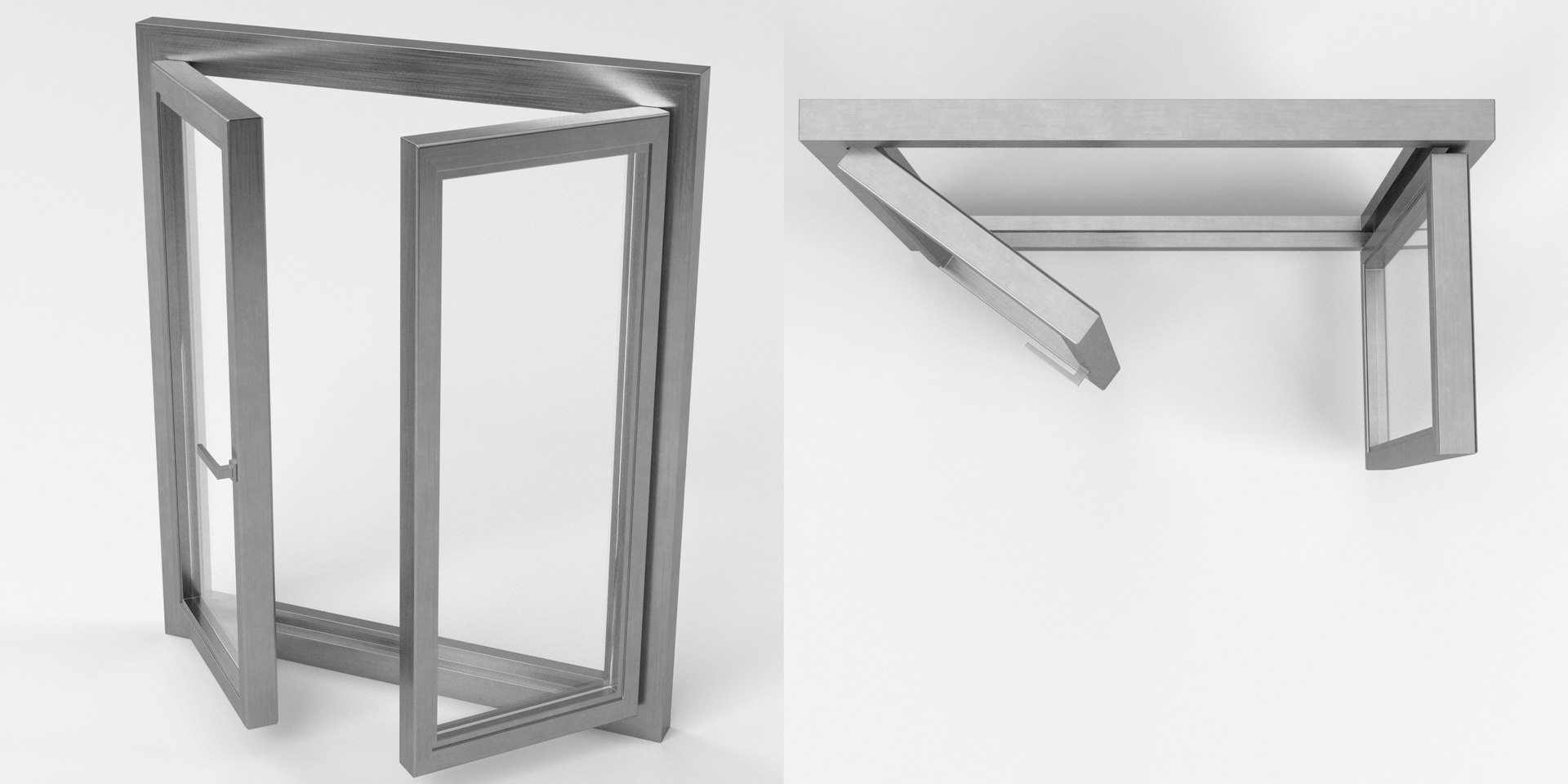 3D 2 Panels Window - TurboSquid 1810461