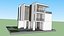 Villa de estilo moderno, casa de luxo, construção de hotel, casa de férias, villa de férias