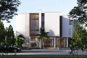 Modern style villa high-end fashion self-built home stay hotel building holiday villa