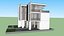 Villa de estilo moderno, casa de luxo, construção de hotel, casa de férias, villa de férias
