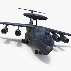 3D Beriev A 100 Aircraft Simplified