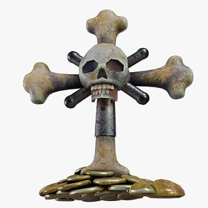 3D Stylized Bone Talisman model