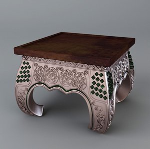 stool bronze 3d model