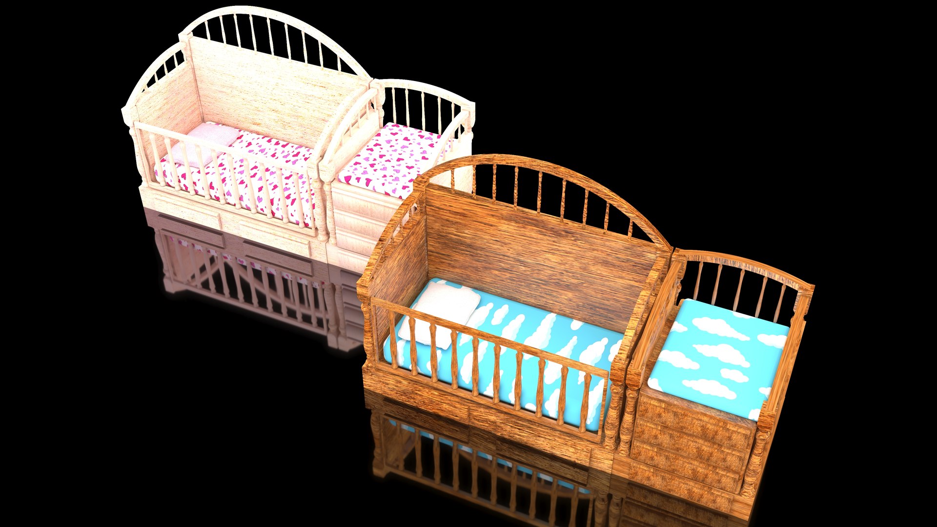 Baby Beds 3D Model - TurboSquid 1911768