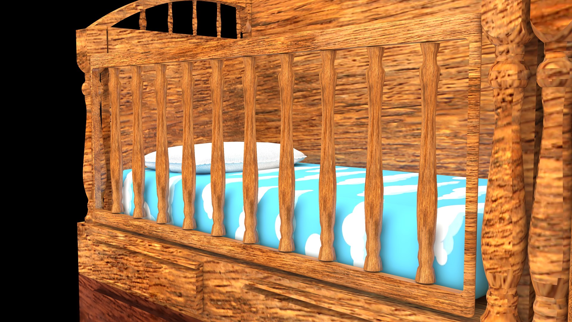 Baby Beds 3D Model TurboSquid 1911768