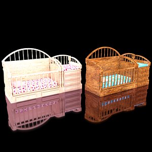 Baby Beds 3D model