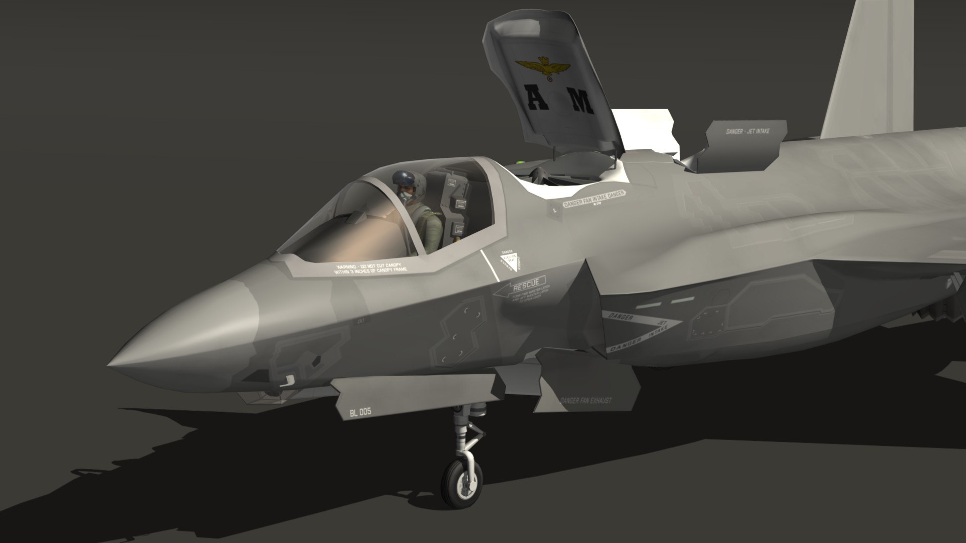 3D model Lockheed Martin F-35B Italy https://p.turbosquid.com/ts-thumb/qn/wkxLRd/rh/f35bitapr22/jpg/1665058868/1920x1080/fit_q87/050f93a6e074de4f73594eeff134b6db72b077cd/f35bitapr22.jpg