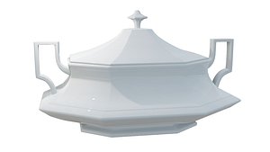 3D Serving Dish 3D Model model