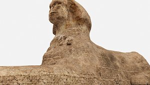 great sphinx of Giza+pyramid