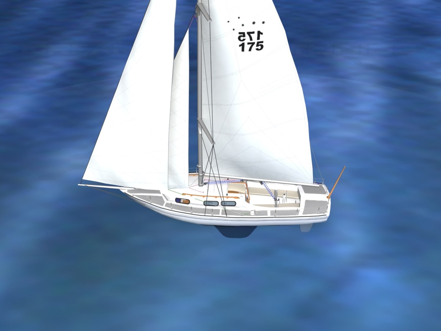 3D cutter rigged sailing sailboats - TurboSquid 1307116