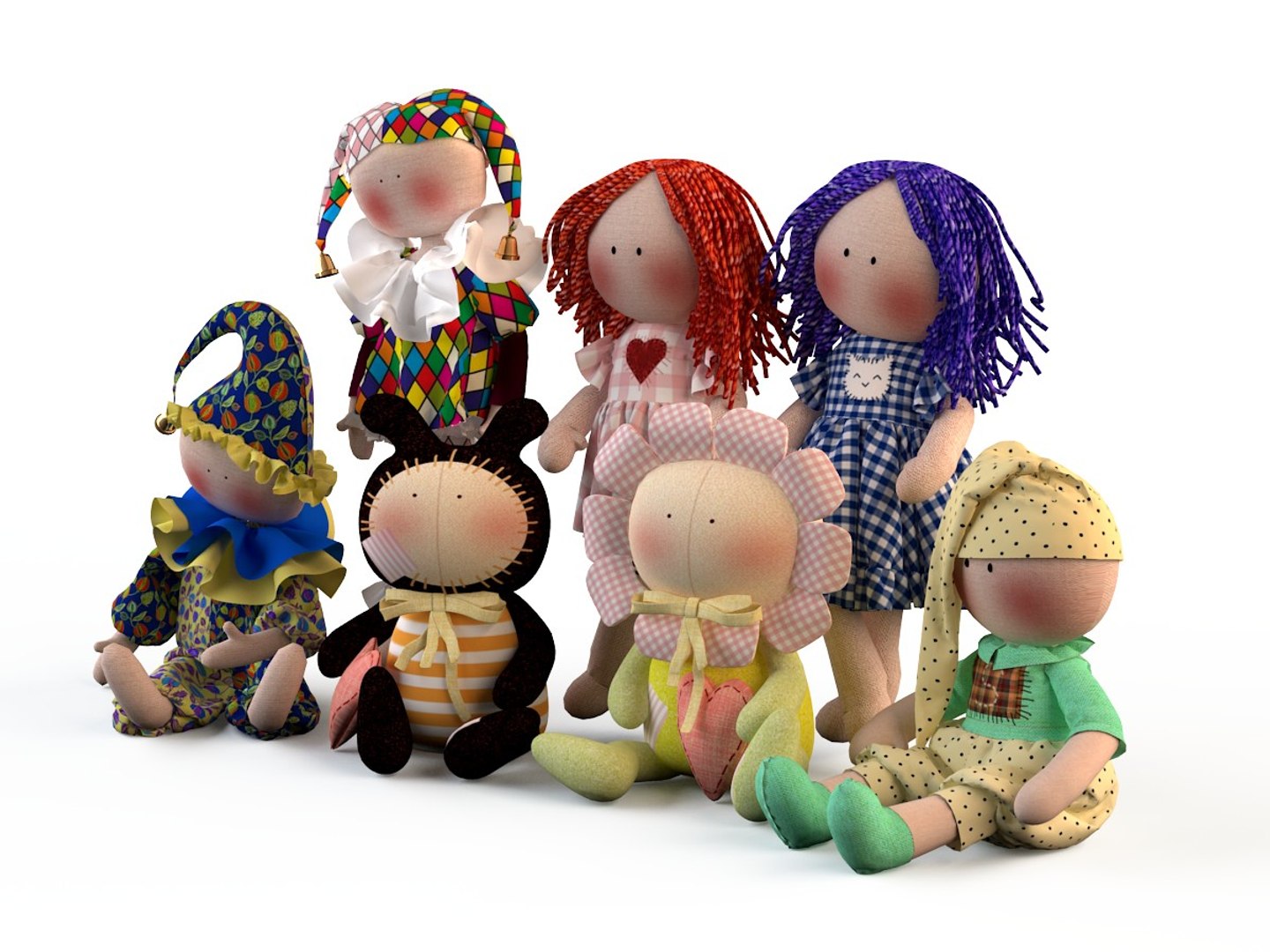 Bears Toys Tilde 3d Model