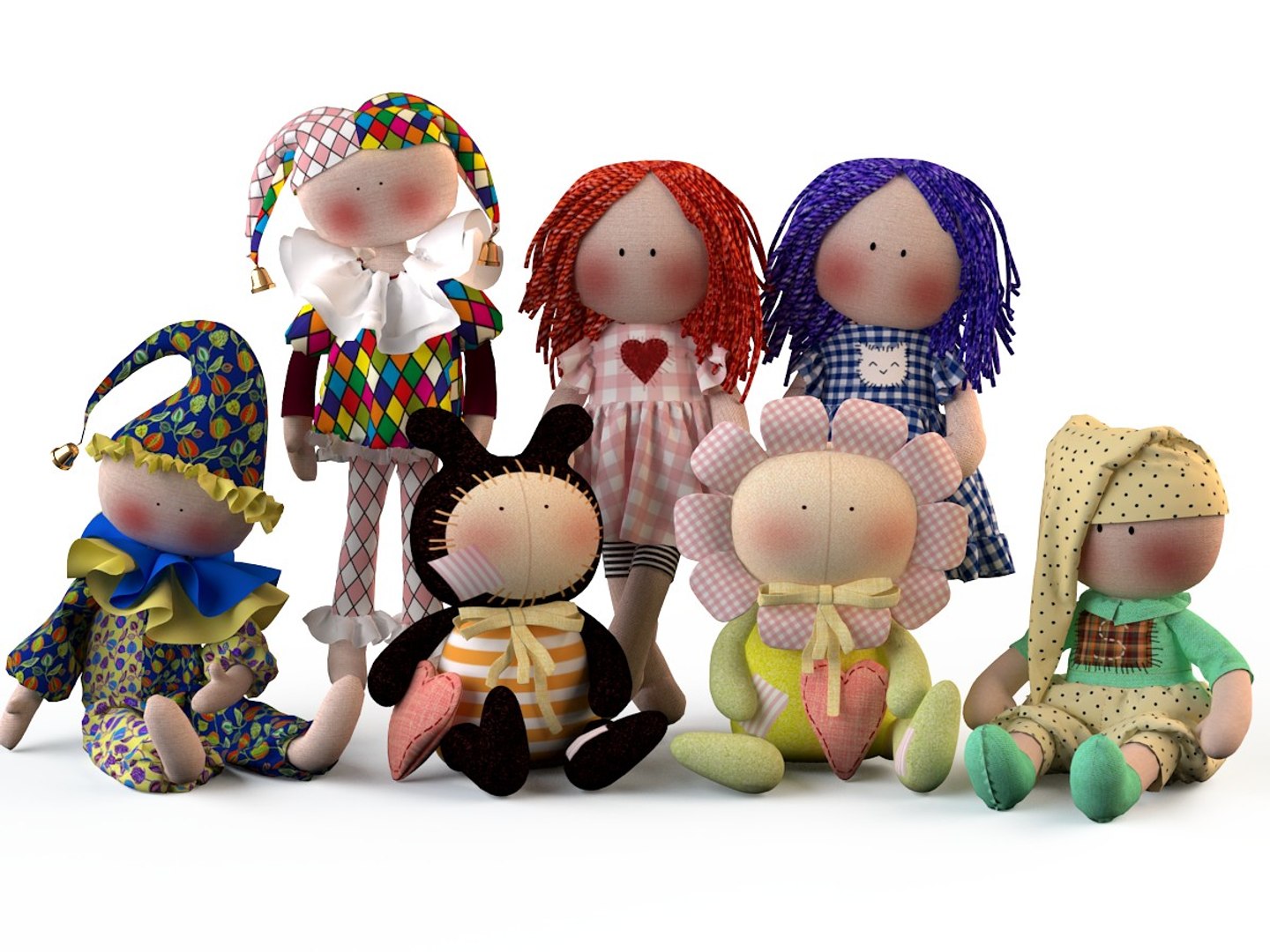 Bears Toys Tilde 3d Model