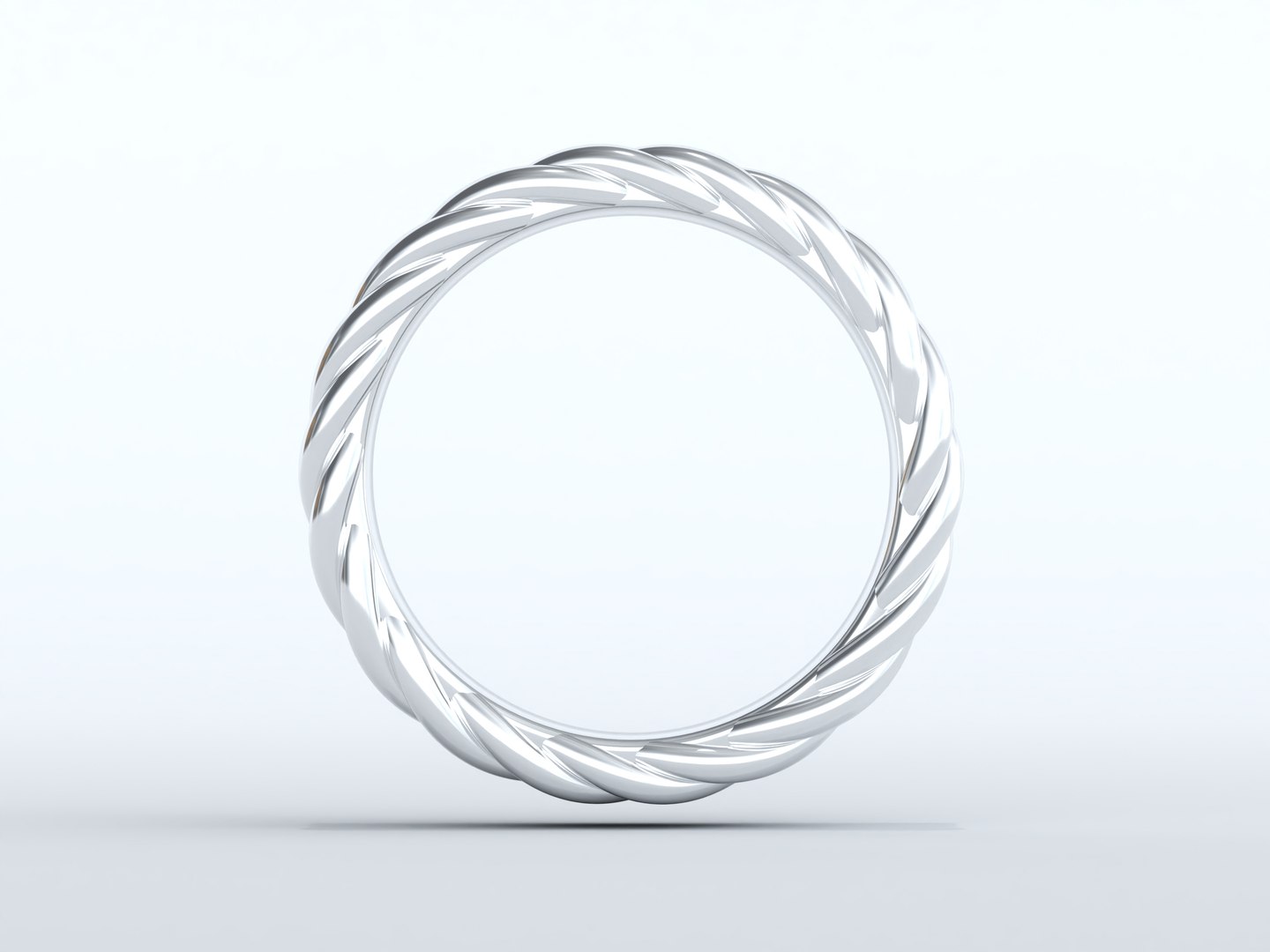 3D Model Twisted Rope Pave Eternity Ring - TurboSquid 2345752