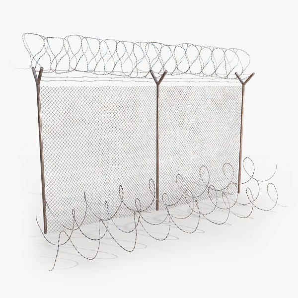 3d barb wires model