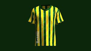 Men Brazil Striped Soccer Jersey 3D model