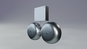 School Bell Animated with Fk Rig Low-poly 3D model