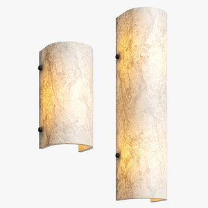 3D Orphanwork alabaster sconce Domo