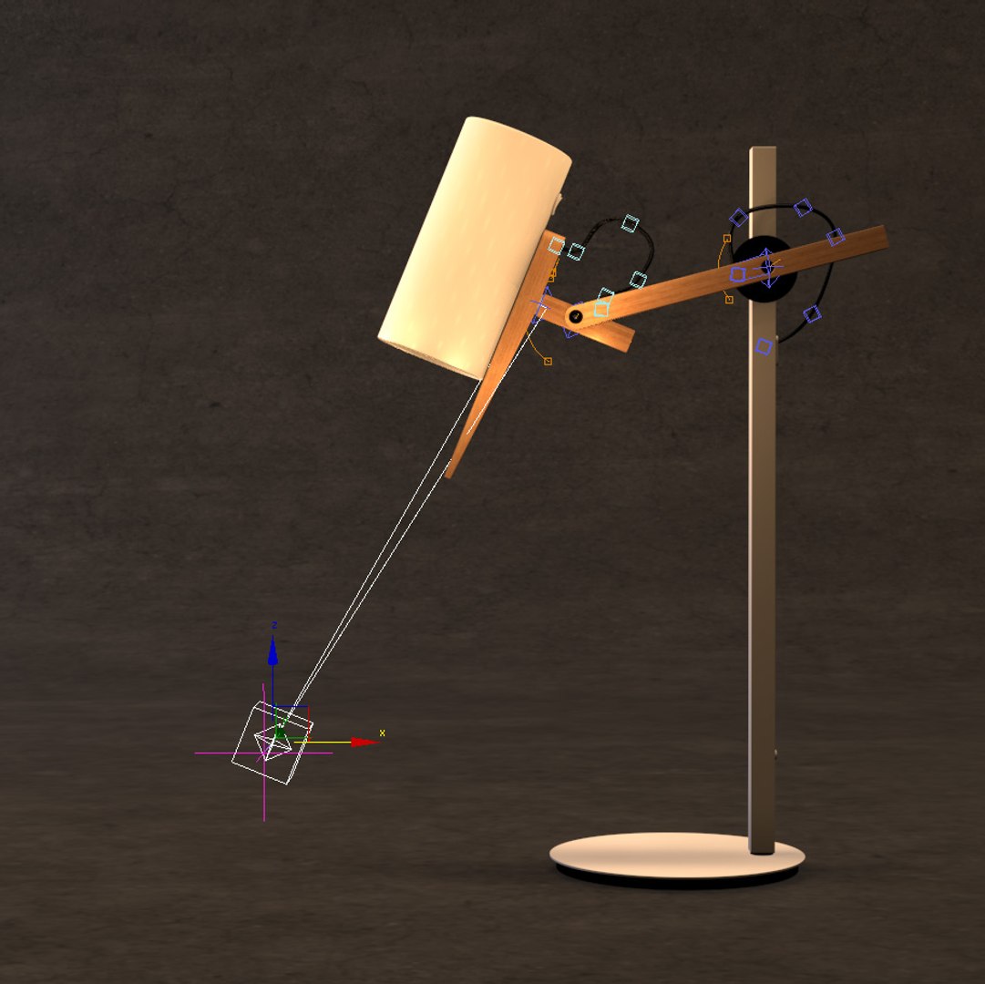 Desk Lamp Rig 3d Max