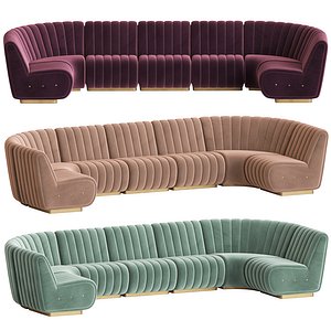 3D sophia long sofa model