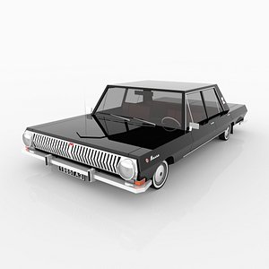 3D Cartoon Car GAZ 24 from USSR model