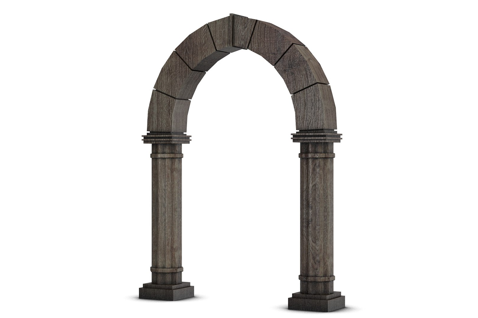 3d Obj Wooden Archway