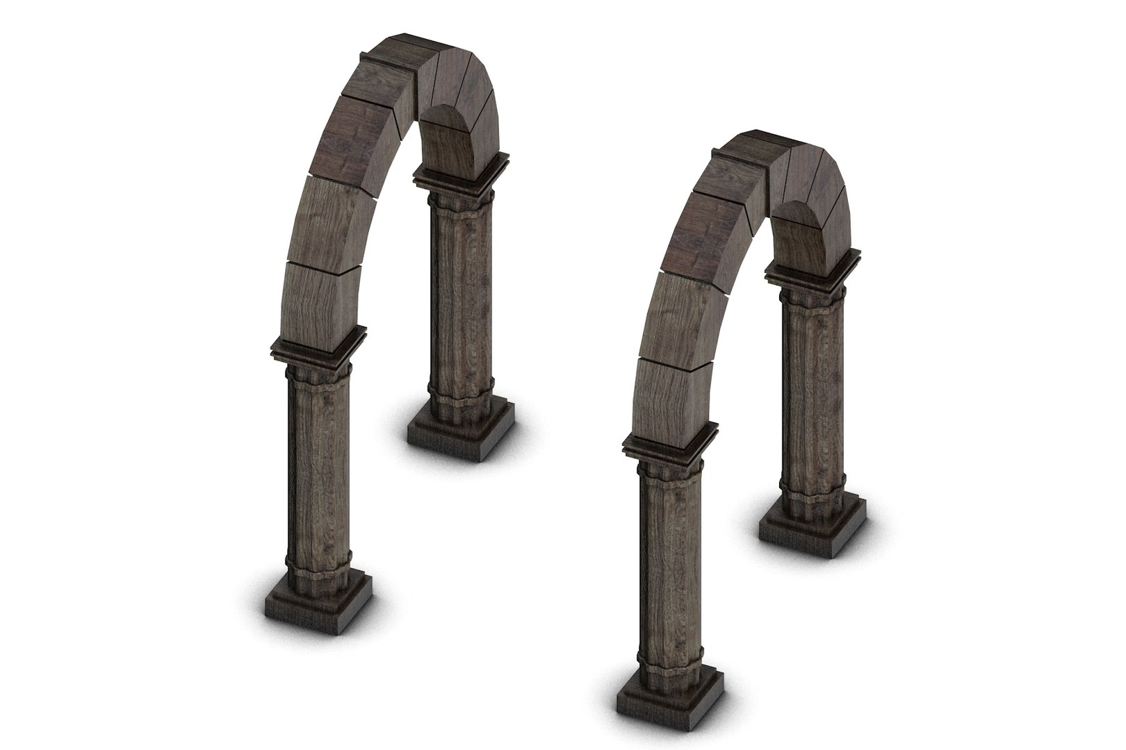 3d Obj Wooden Archway