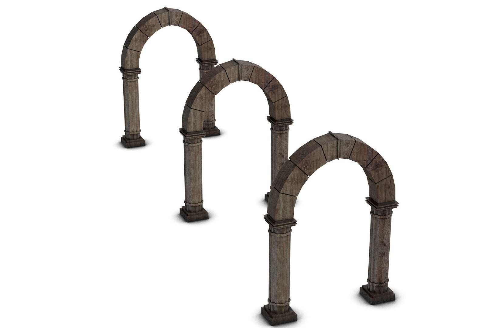 3d Obj Wooden Archway